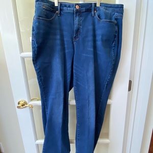 Talbots 18W High-waisted barely boot curvy jeans